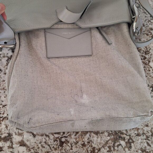 ANNE‎ KLEIN Large Gray Shoulder  Hobo Bag - Picture 8 of 13